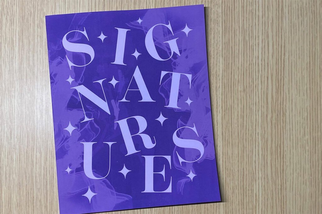 signatures maagzine cover - design